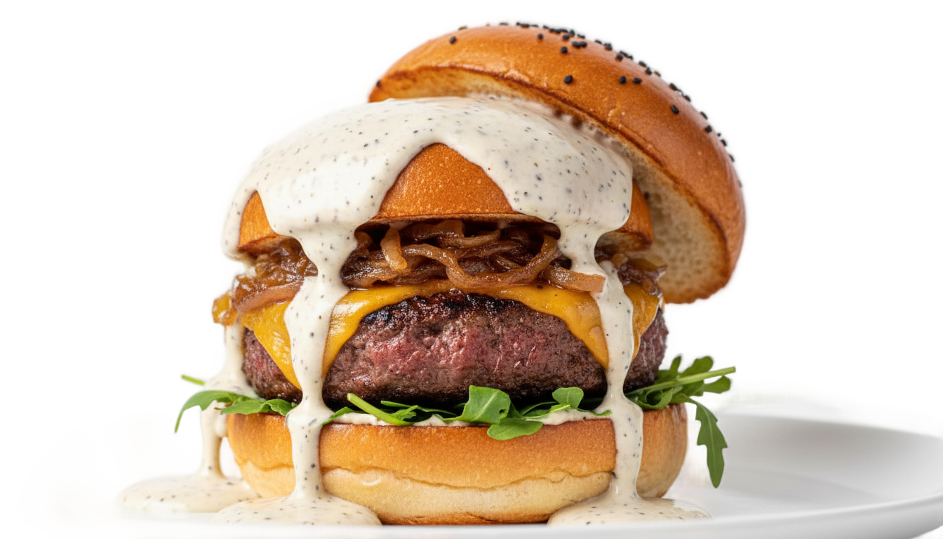 burger gourmet png PNG transparent background