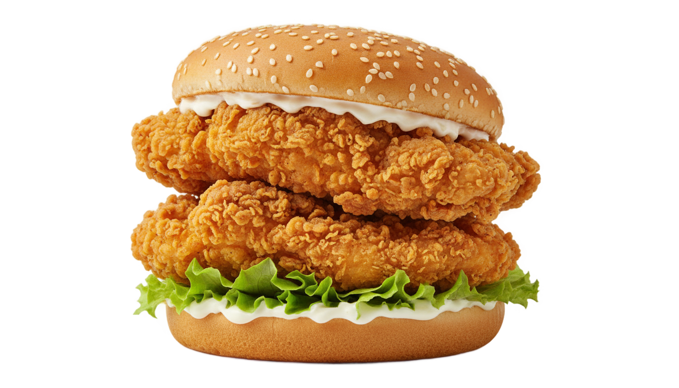 zinger sandwich png PNG transparent background