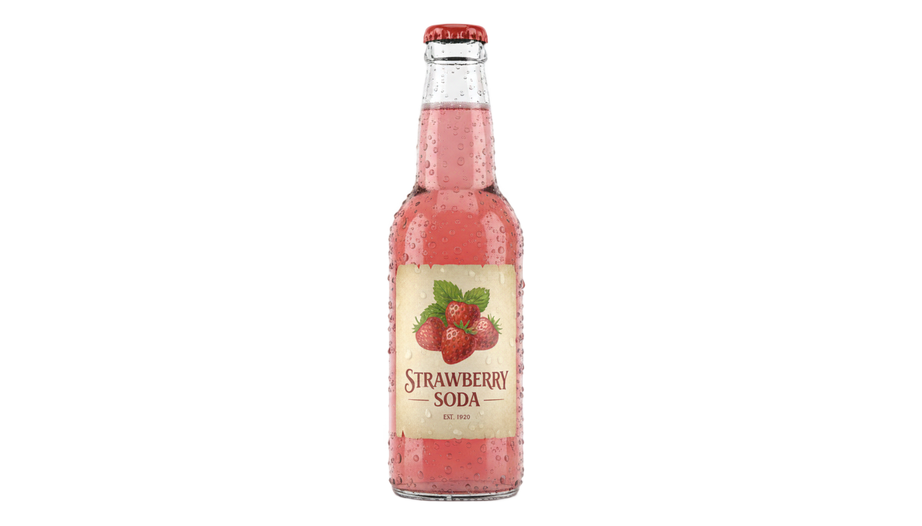 strawberry soda png PNG transparent background