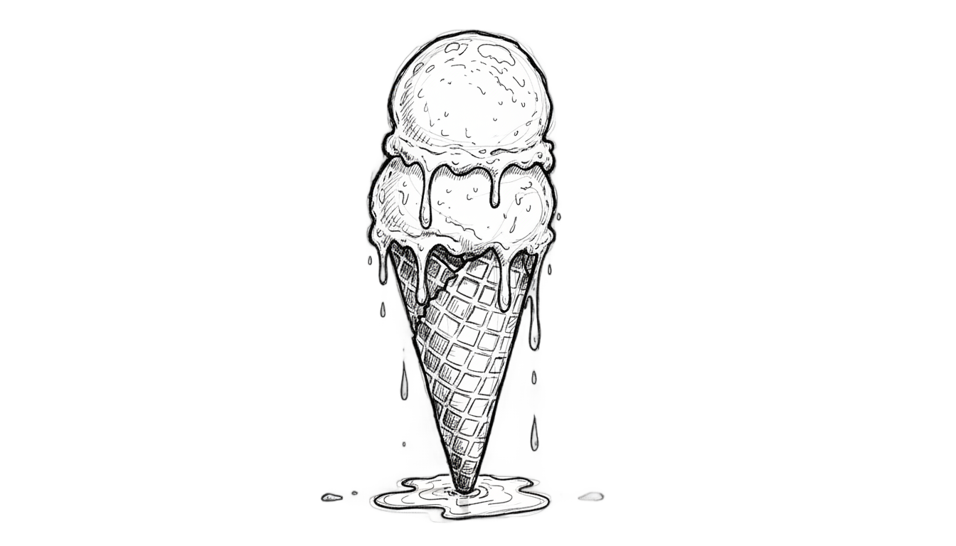 ice cream sketch png PNG transparent background