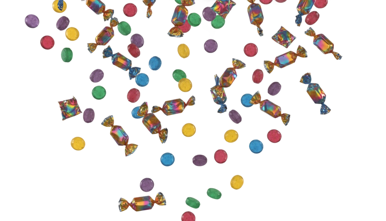 candy rain png PNG transparent background