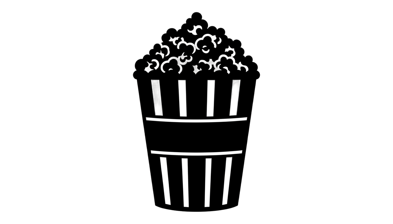 popcorn silhouette png PNG transparent background