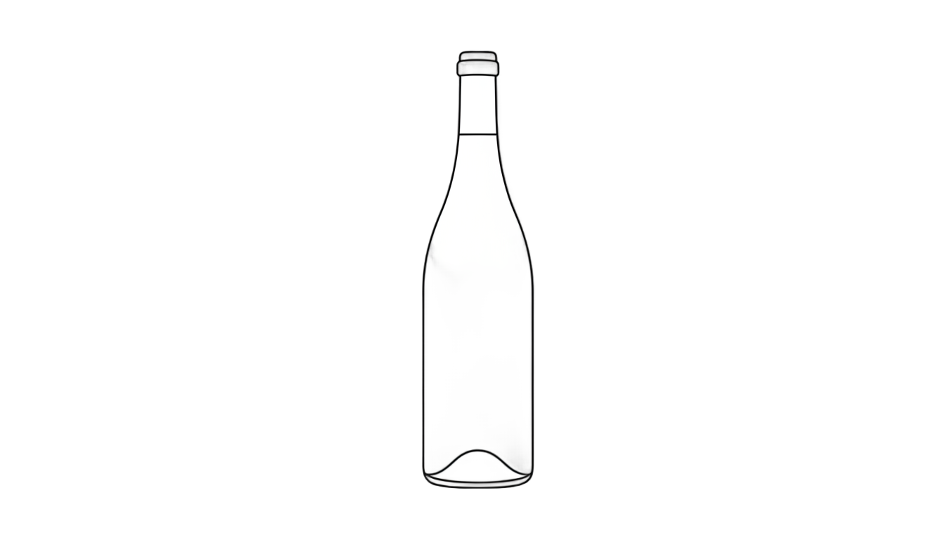 wine bottle outline png PNG transparent background