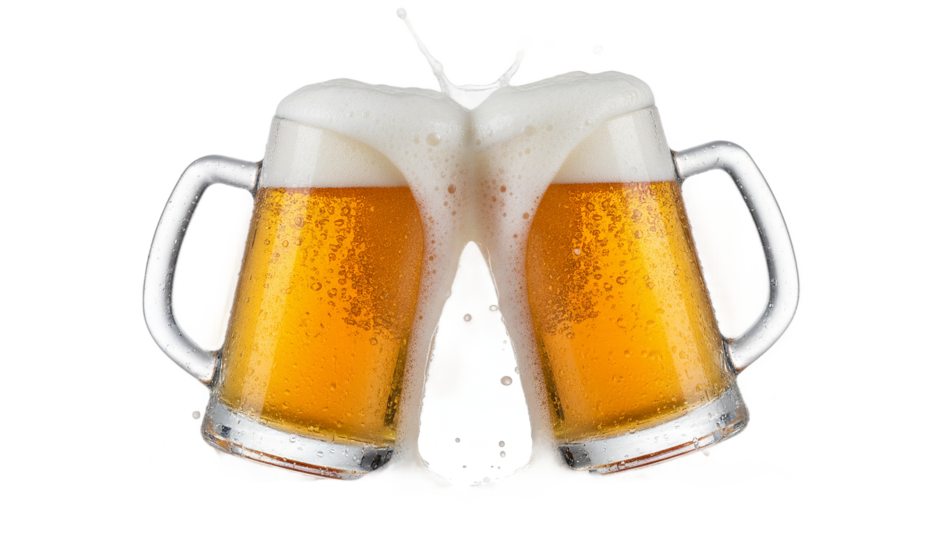 beer mugs png PNG transparent background