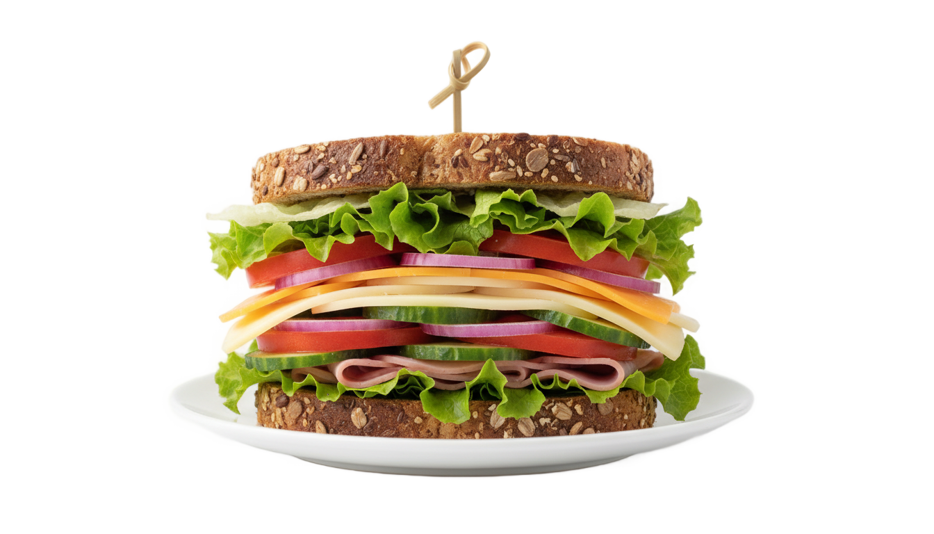 vegetable sandwich png PNG transparent background