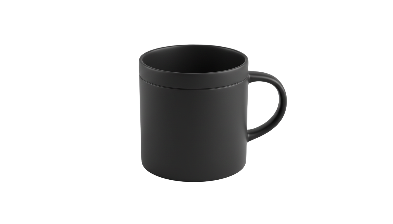 black coffee cup png PNG transparent background