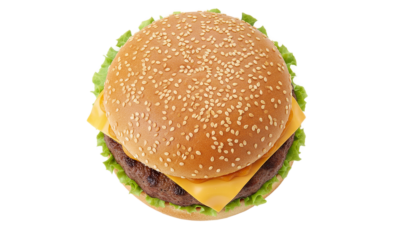 burger png top view PNG transparent background