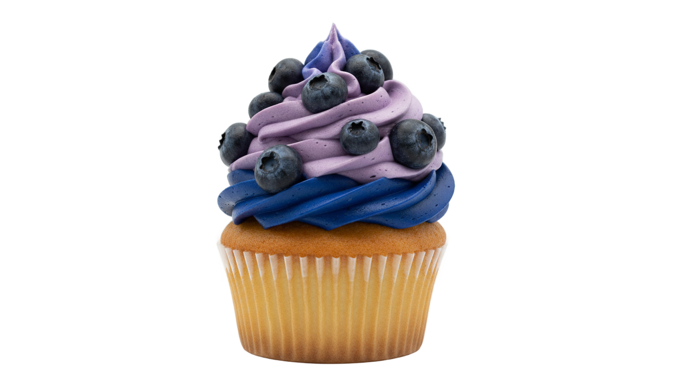 blueberry cupcake png PNG transparent background