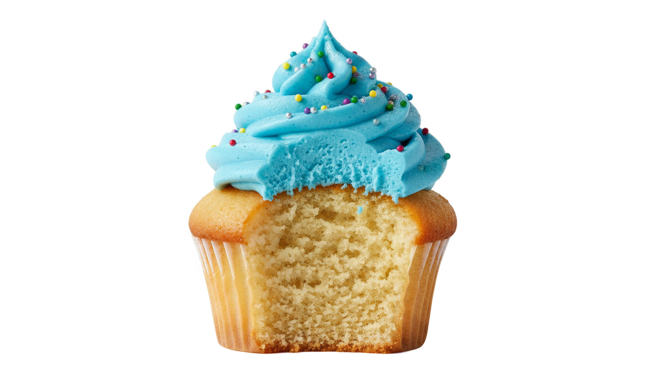 blue cupcake png PNG transparent background