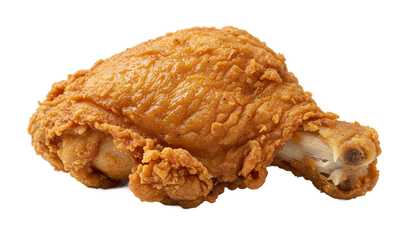 fried chicken thigh png PNG transparent background