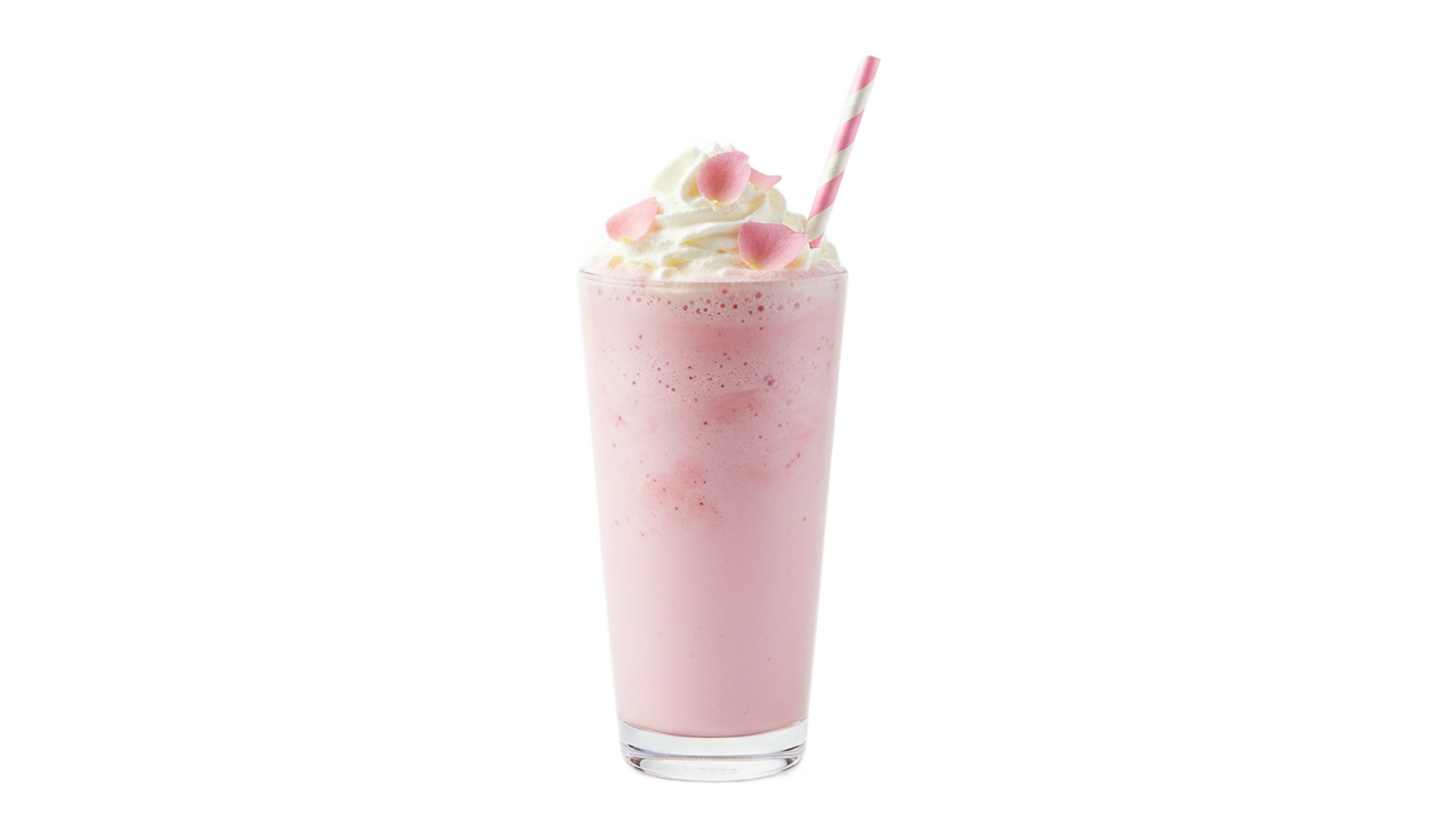 rose milkshake png PNG transparent background