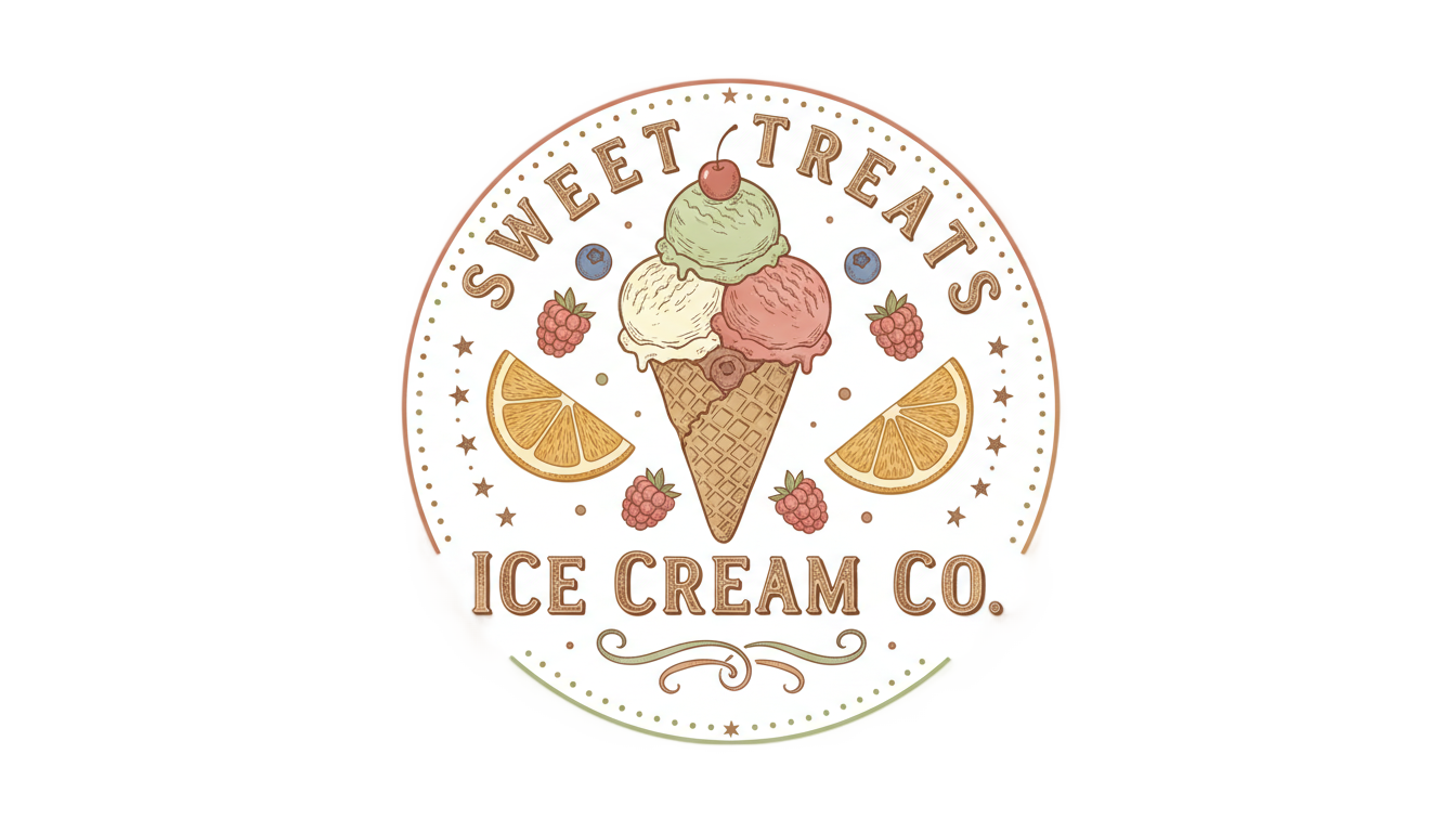 natural ice cream logo png PNG transparent background