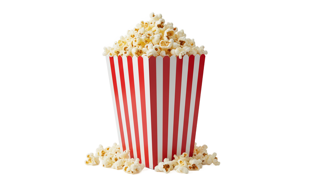 popcorn graphic png PNG transparent background