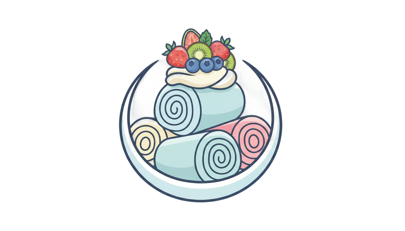 ice cream rolls logo png PNG transparent background