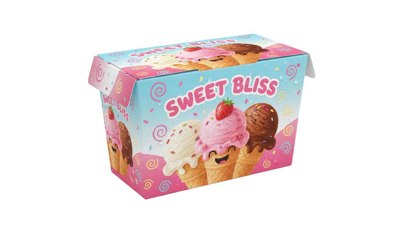ice cream box png PNG transparent background