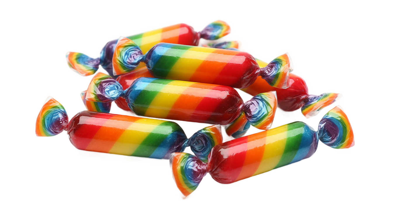rainbow candy png PNG transparent background