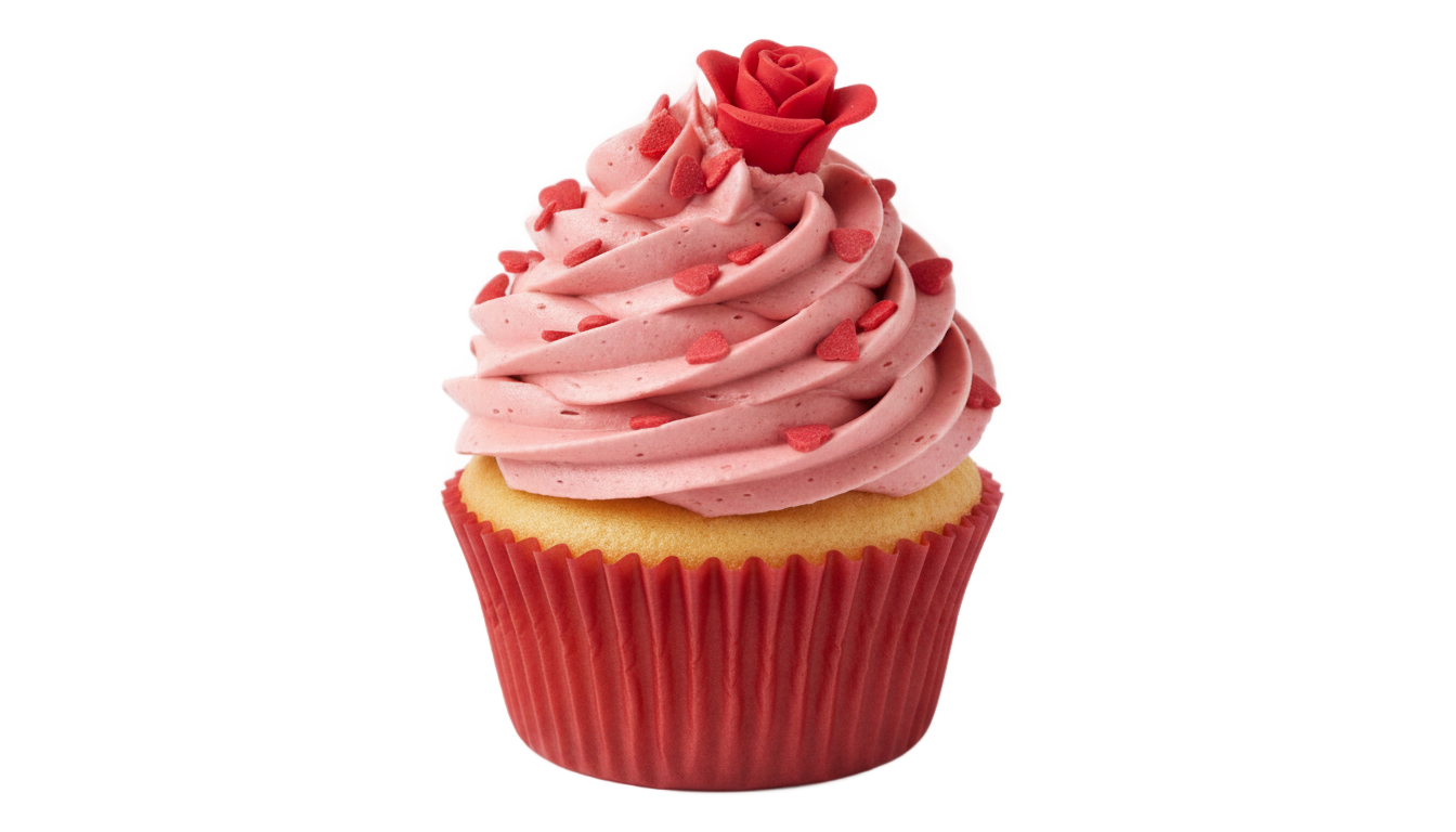 valentine cupcake png PNG transparent background