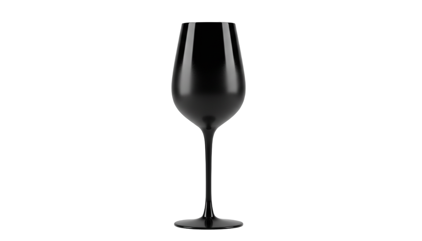 black wine glass png PNG transparent background