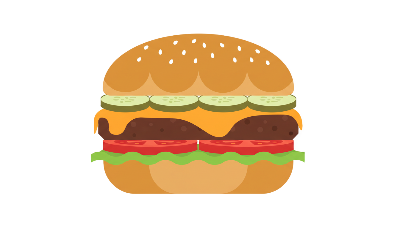 vector burger png PNG transparent background