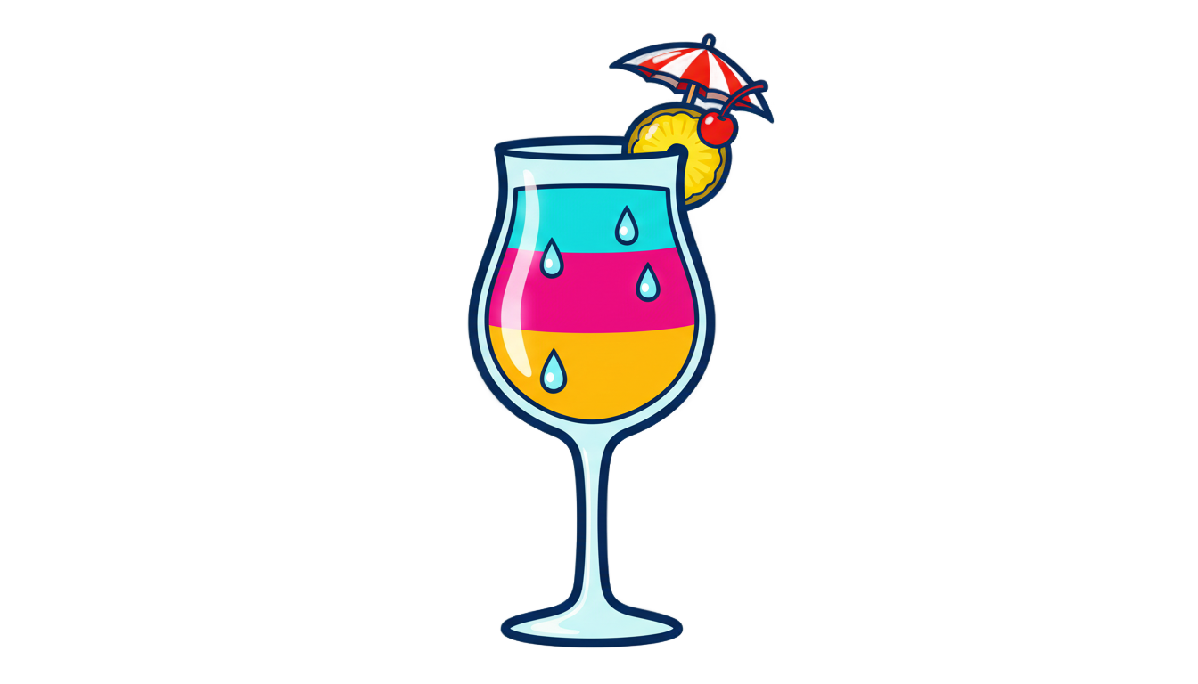 cocktail emoji png PNG transparent background