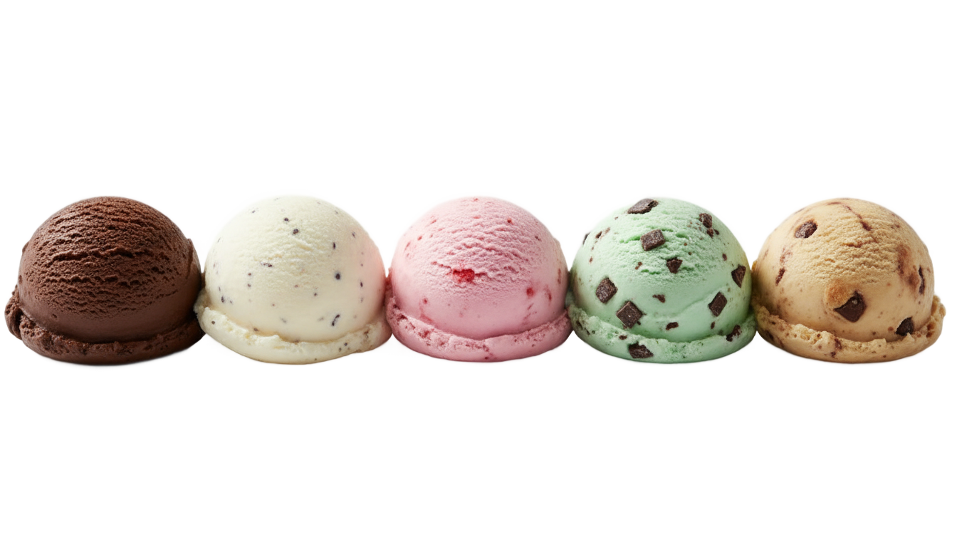 ice cream flavors png PNG transparent background