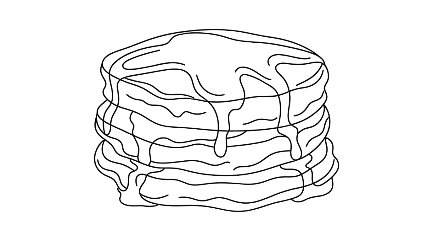 pancake outline png PNG transparent background