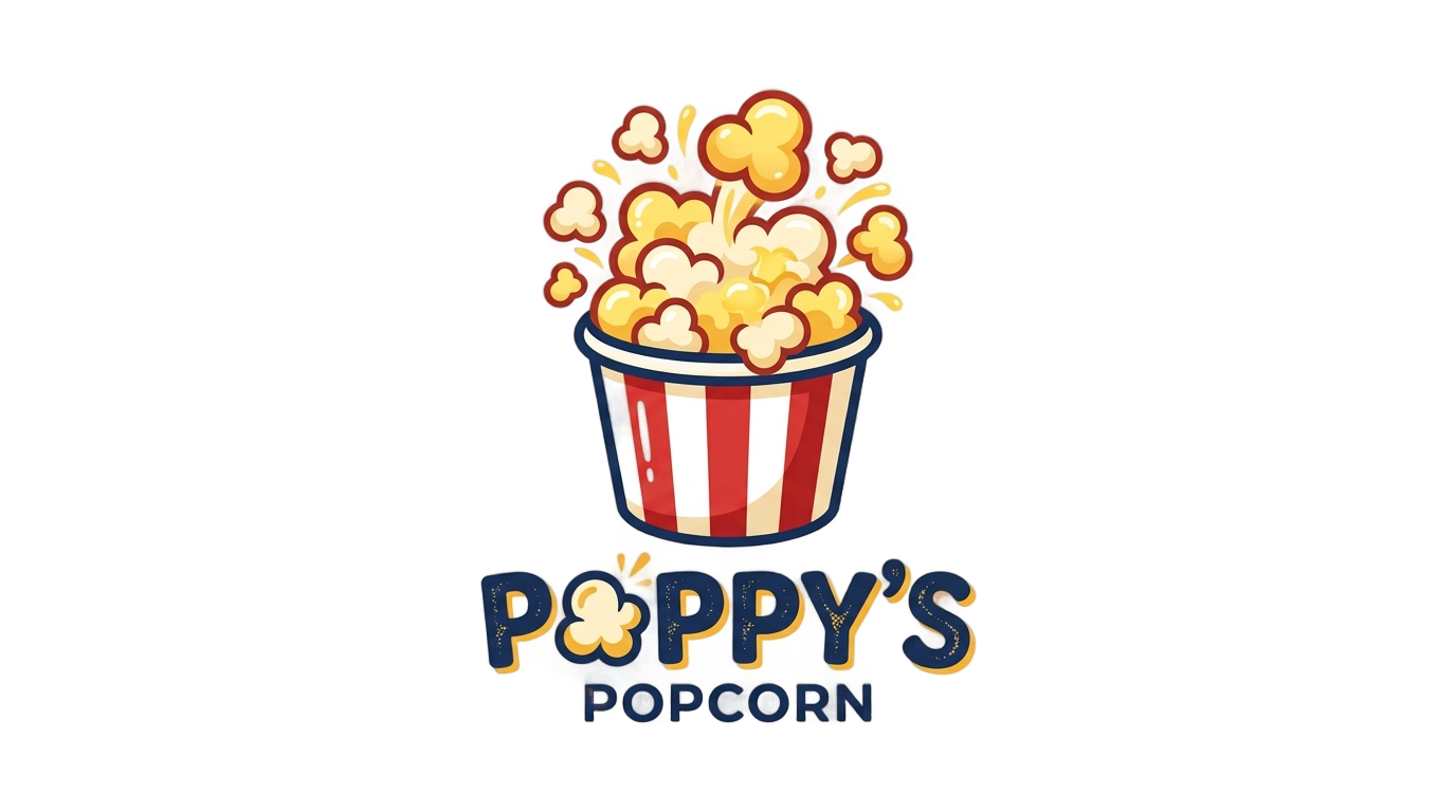 popcorn logo design png PNG transparent background