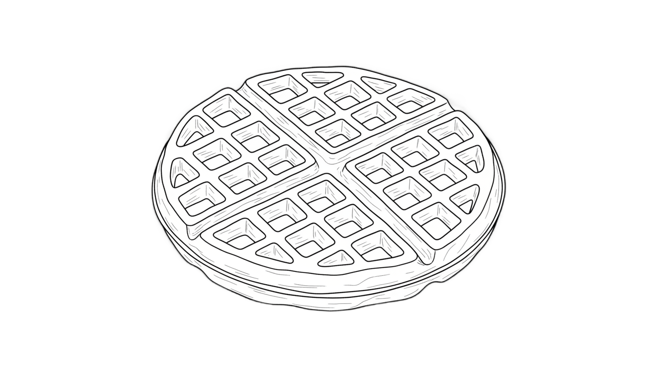 waffle outline png PNG transparent background