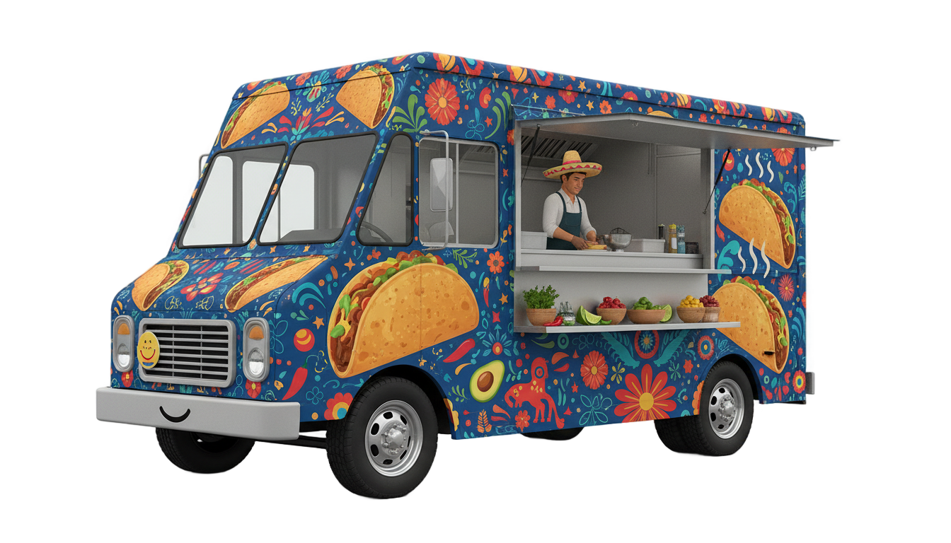 taco truck png PNG transparent background