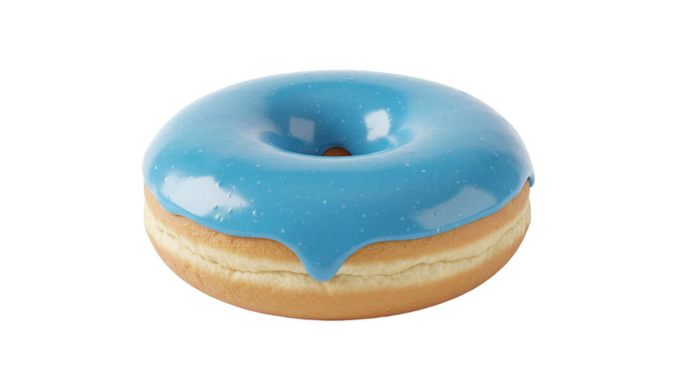 blue donut png PNG transparent background