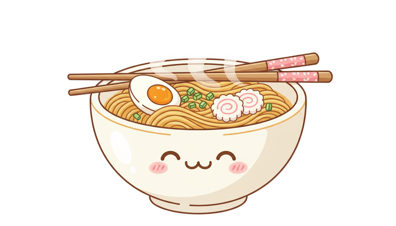 ramen kawaii png PNG transparent background