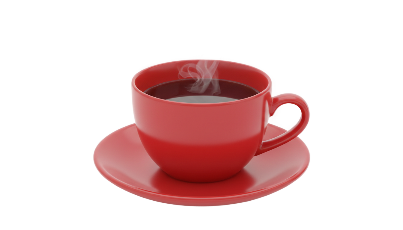 red tea cup png PNG transparent background