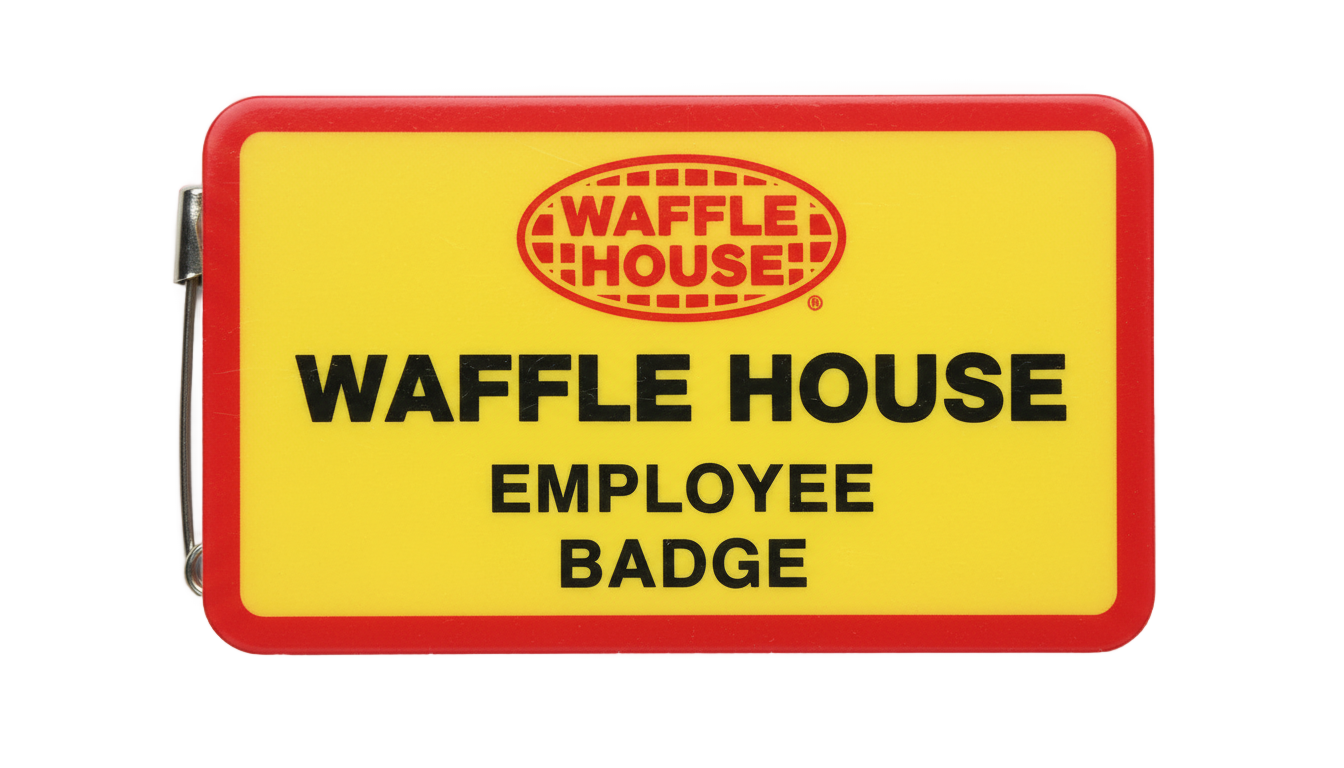 waffle house name tag png PNG transparent background