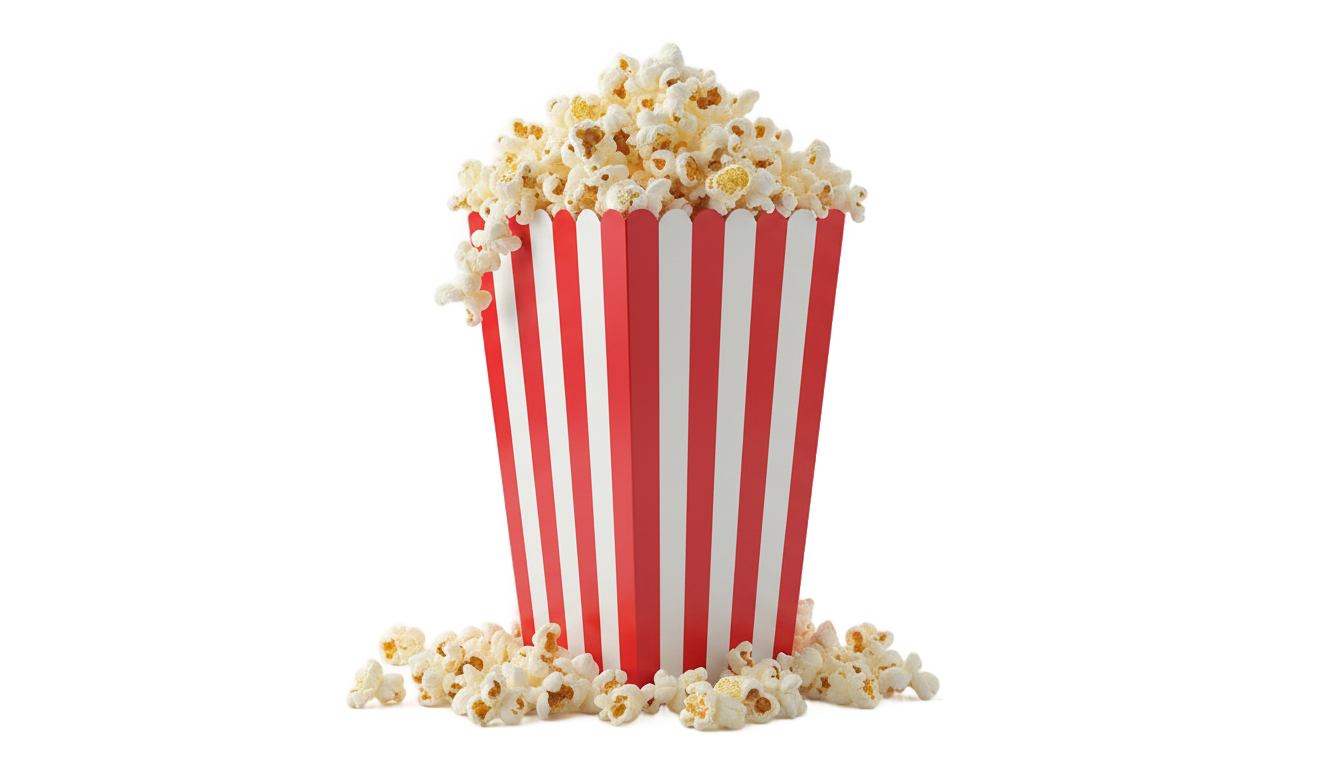 popcorn graphic png PNG transparent background