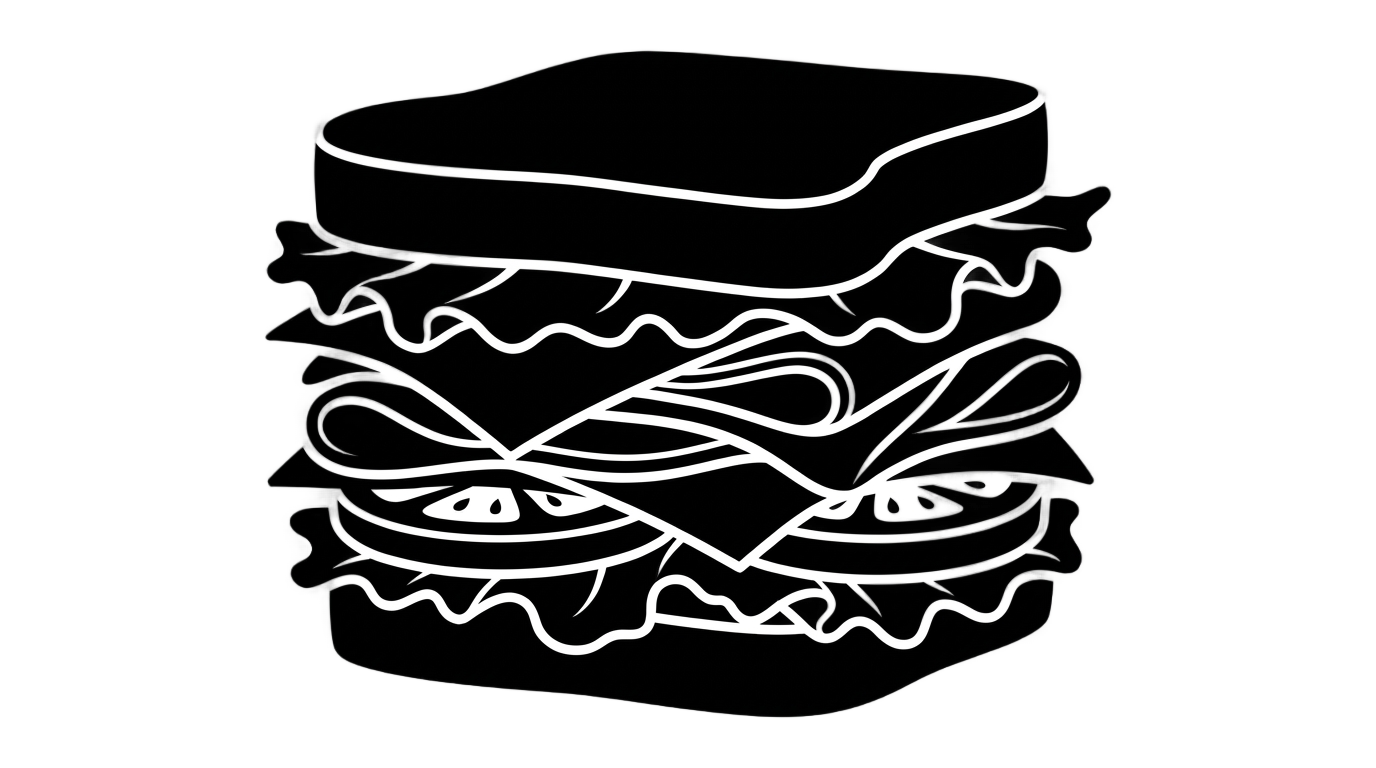 sandwich silhouette png PNG transparent background