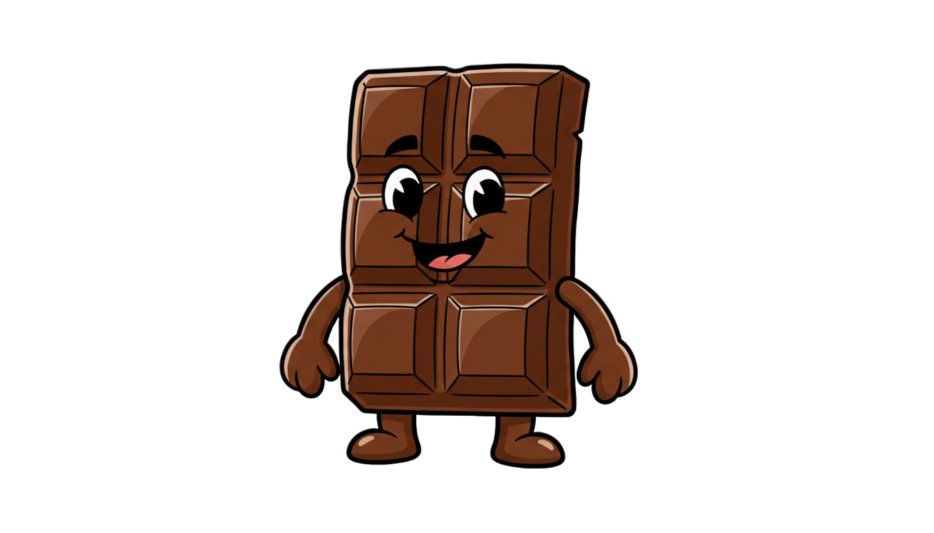 chocolate png cartoon PNG transparent background