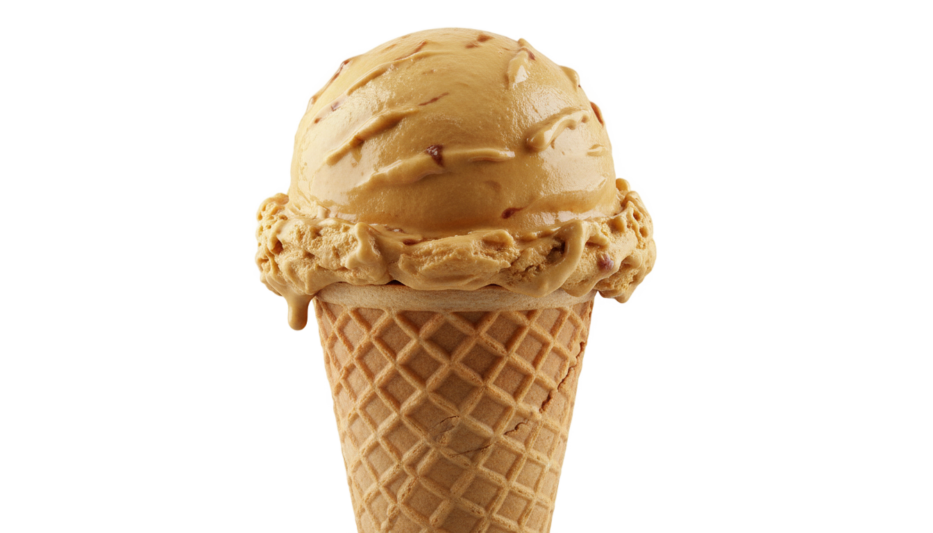 butterscotch ice cream png PNG transparent background