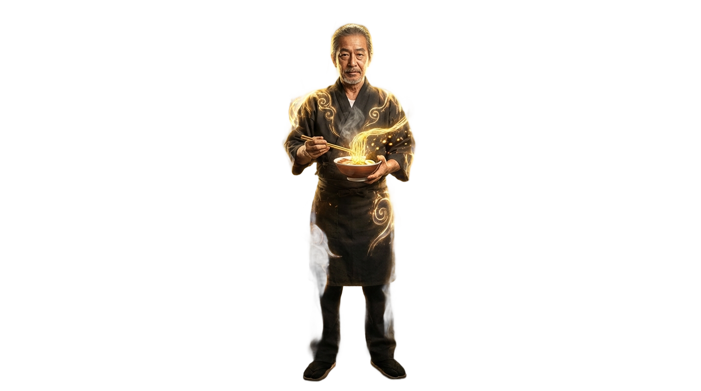 ramen guy six paths png PNG transparent background