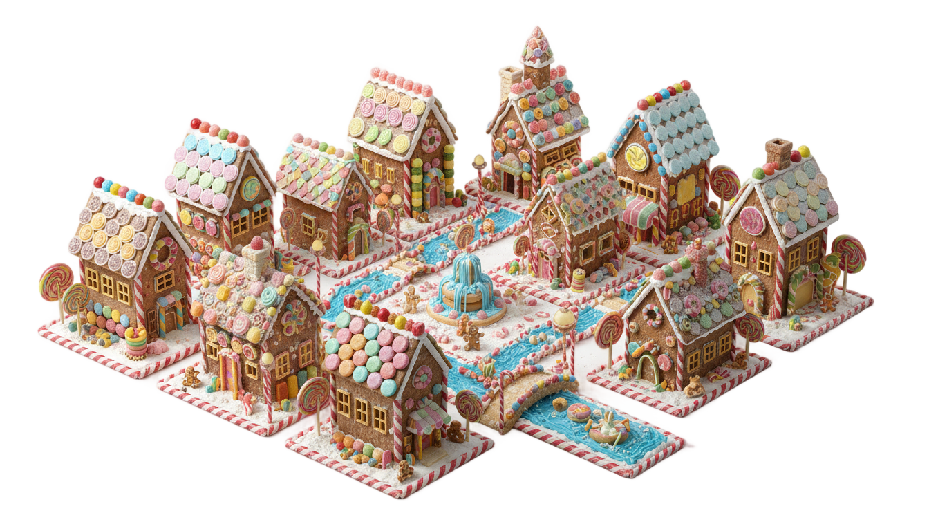 candy village png PNG transparent background