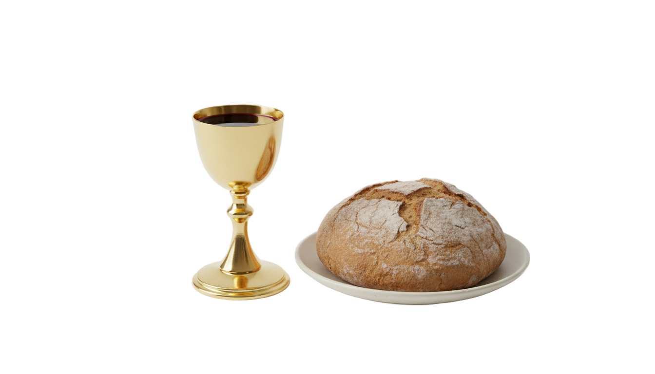 holy communion bread and wine png PNG transparent background