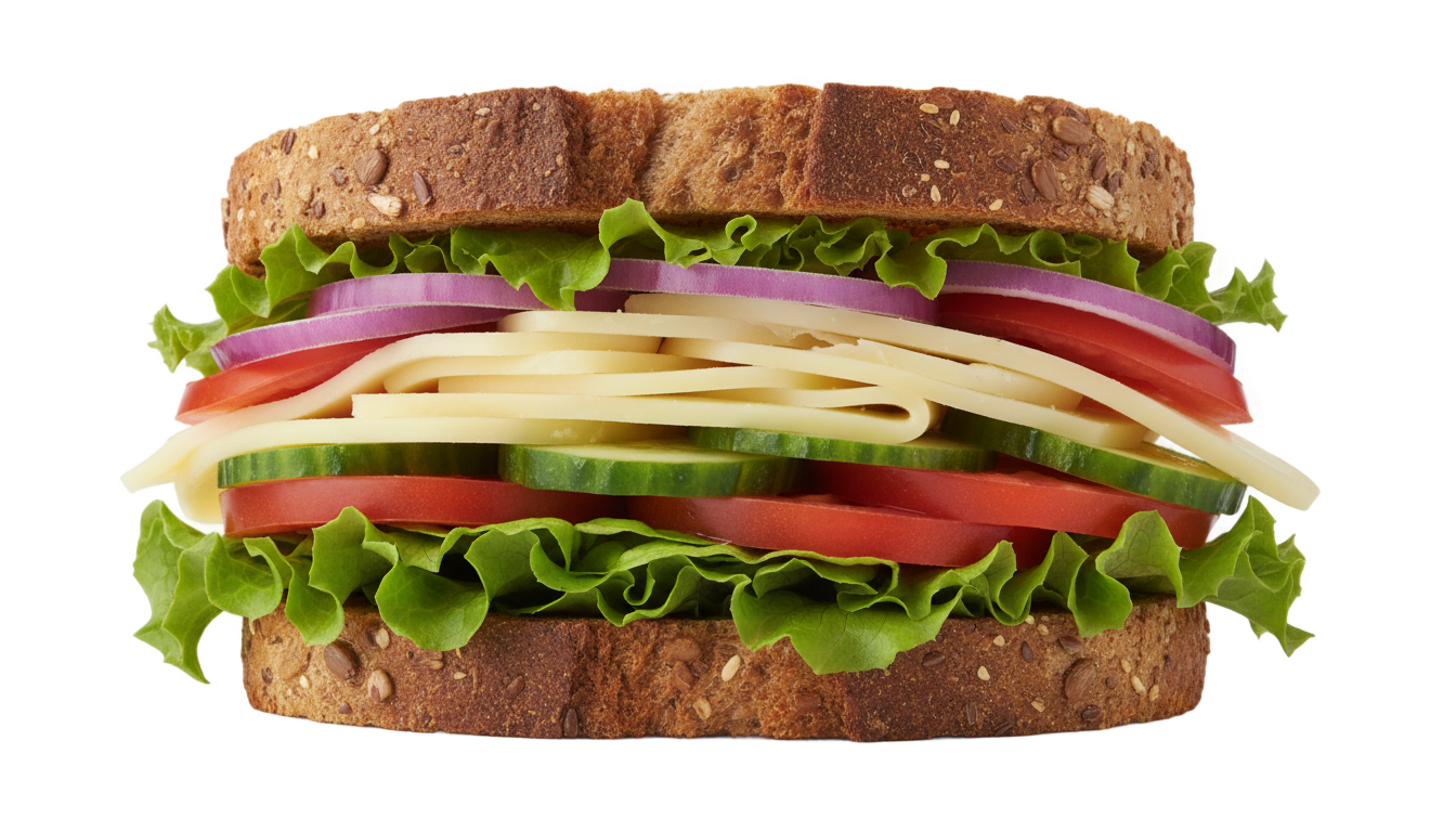 vegetable sandwich png PNG transparent background