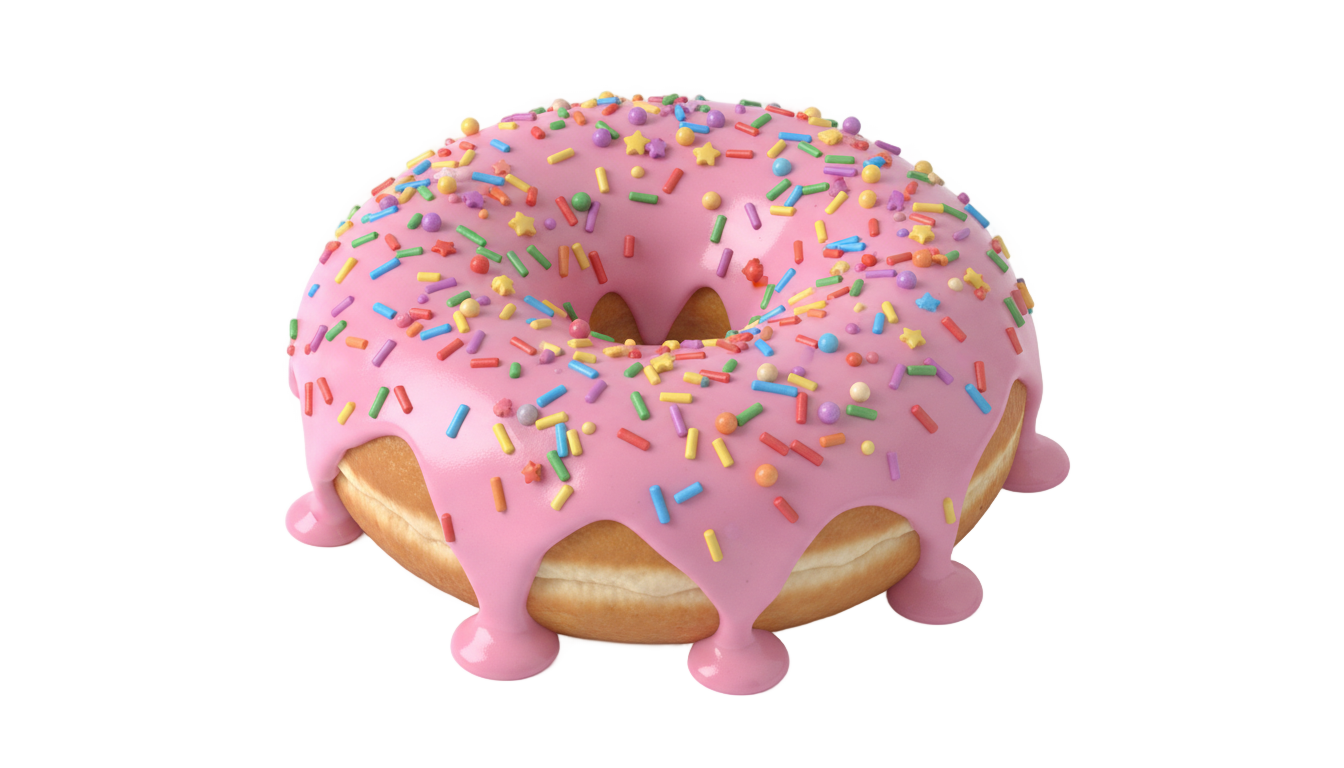 donut illustration png PNG transparent background