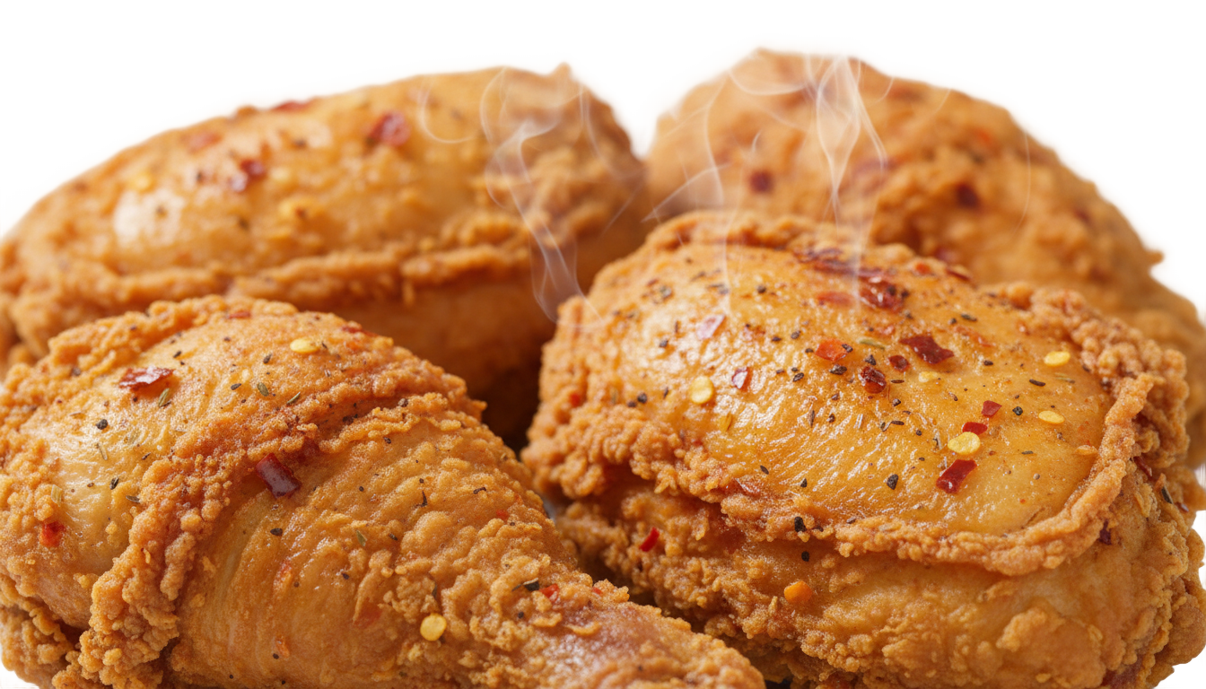 spicy fried chicken png PNG transparent background