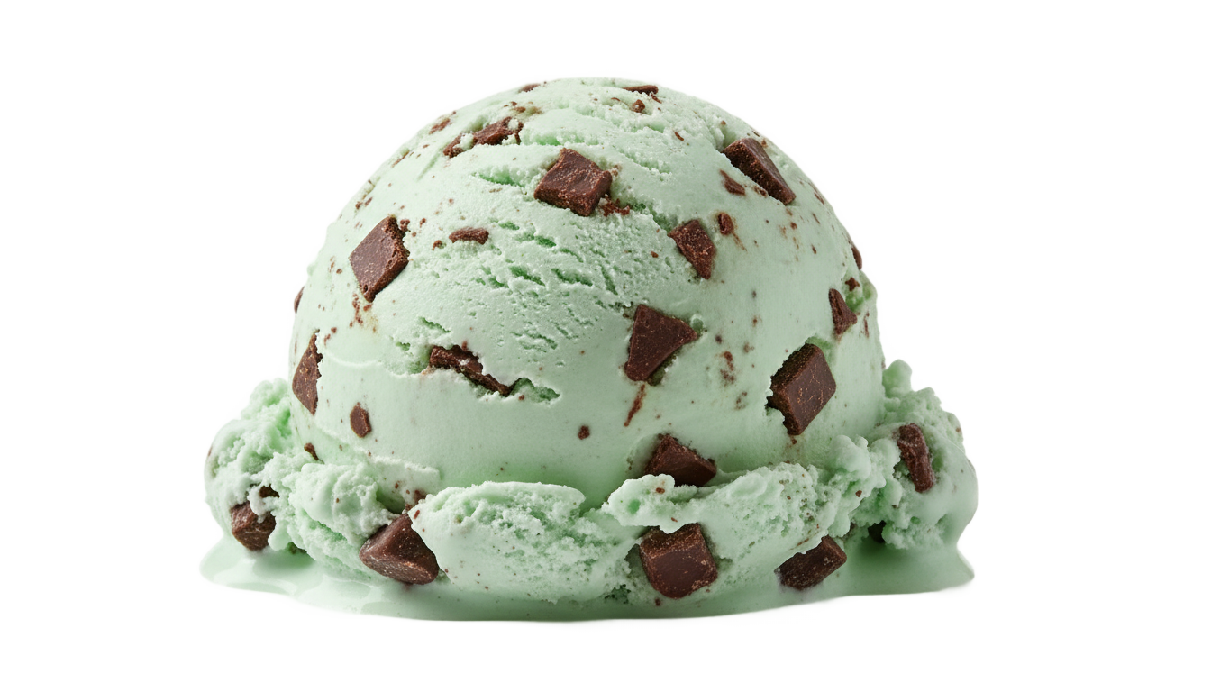 mint chocolate ice cream png PNG transparent background