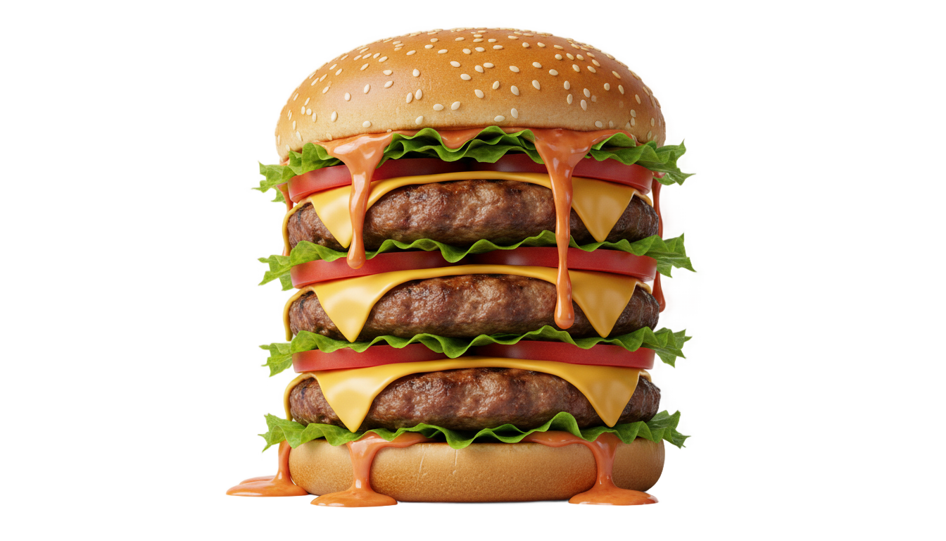 cartoon burger png PNG transparent background