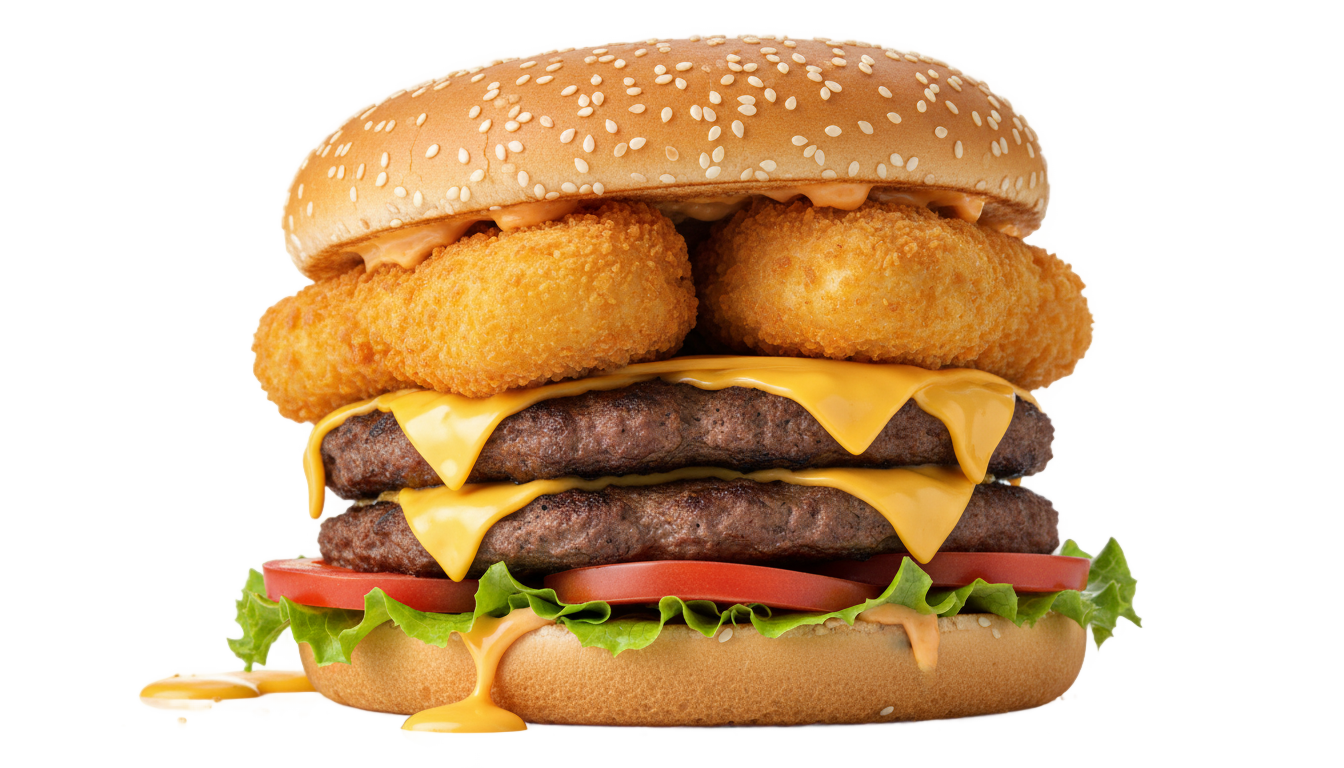 nuggets burger png PNG transparent background