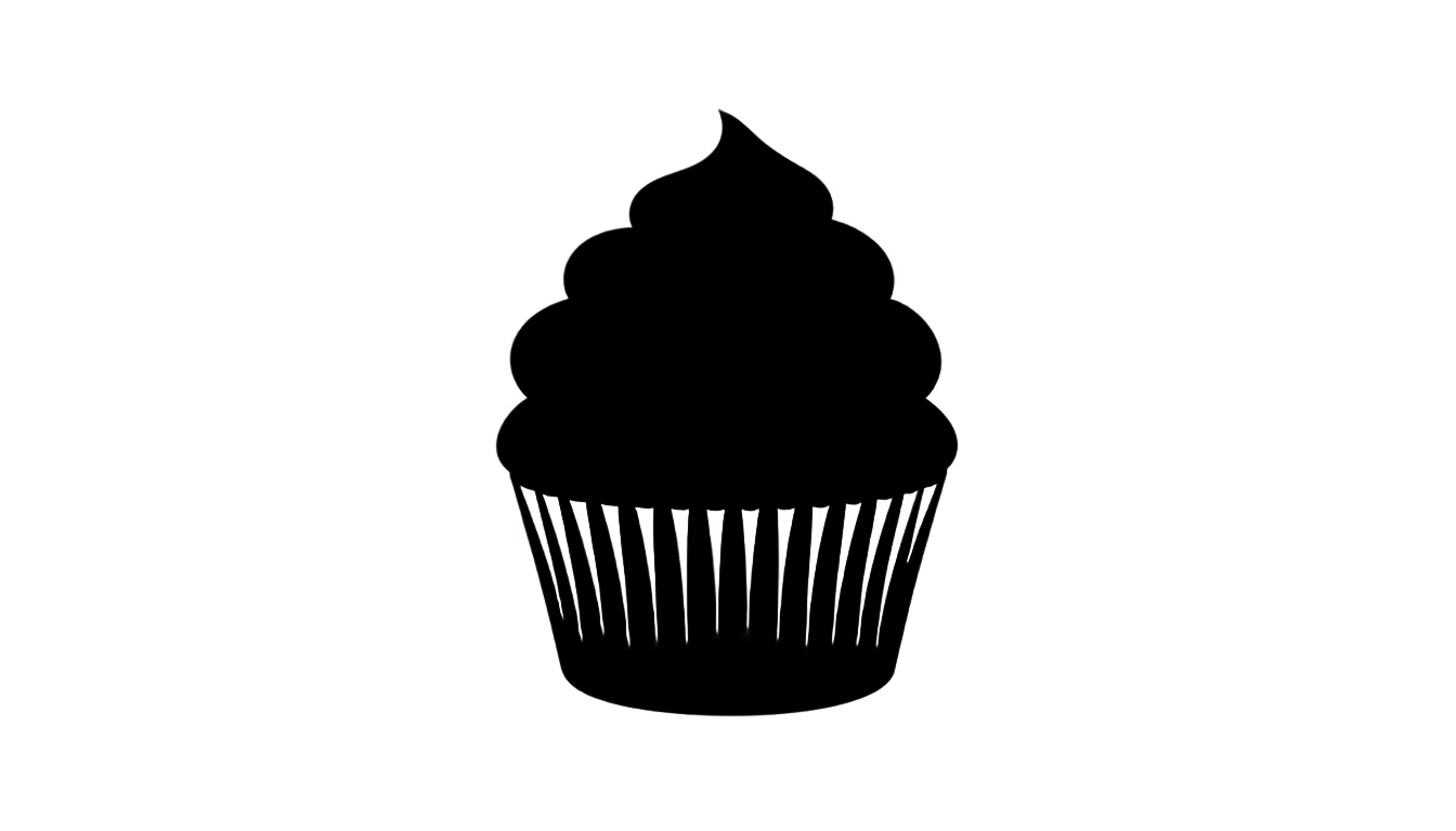 cupcake silhouette png PNG transparent background