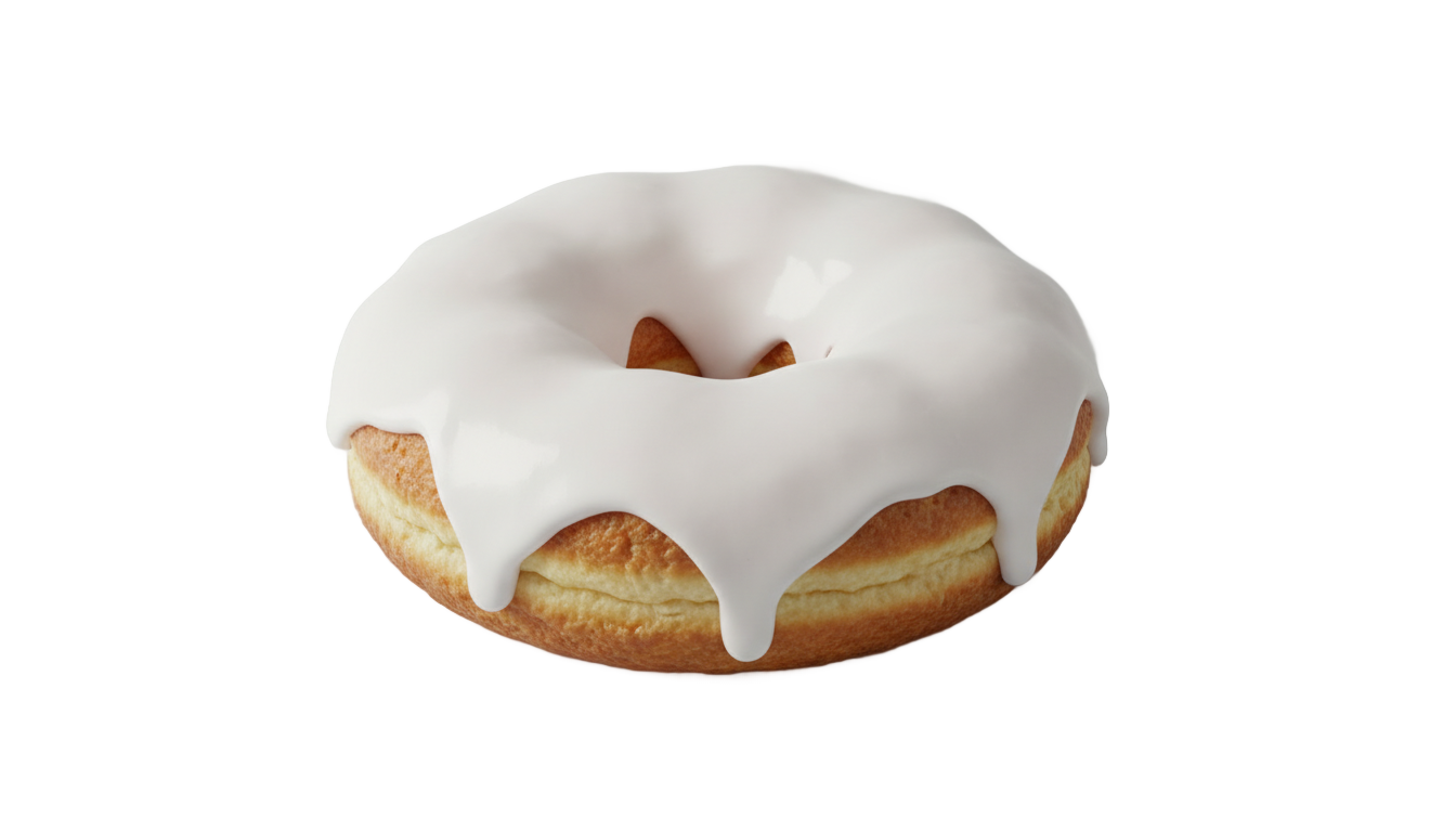 white donut png PNG transparent background