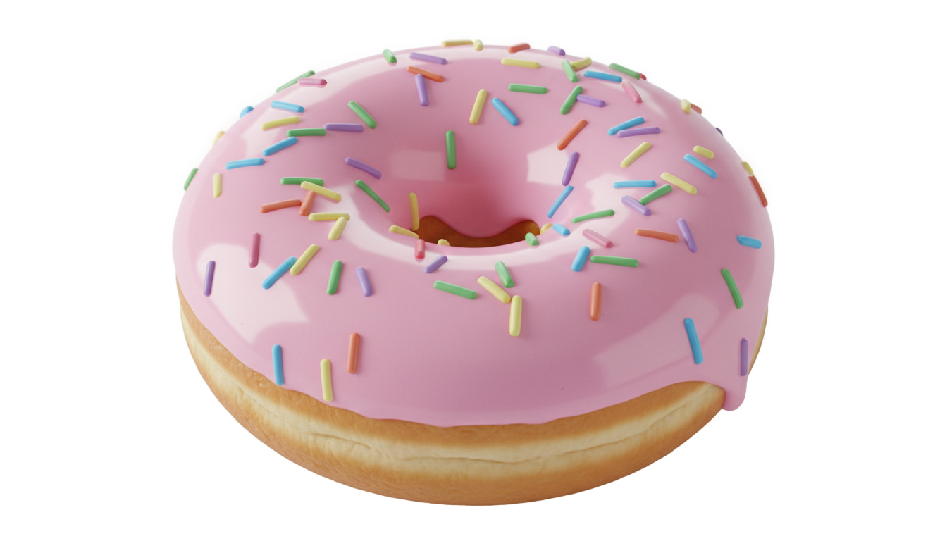 donut emoji png PNG transparent background