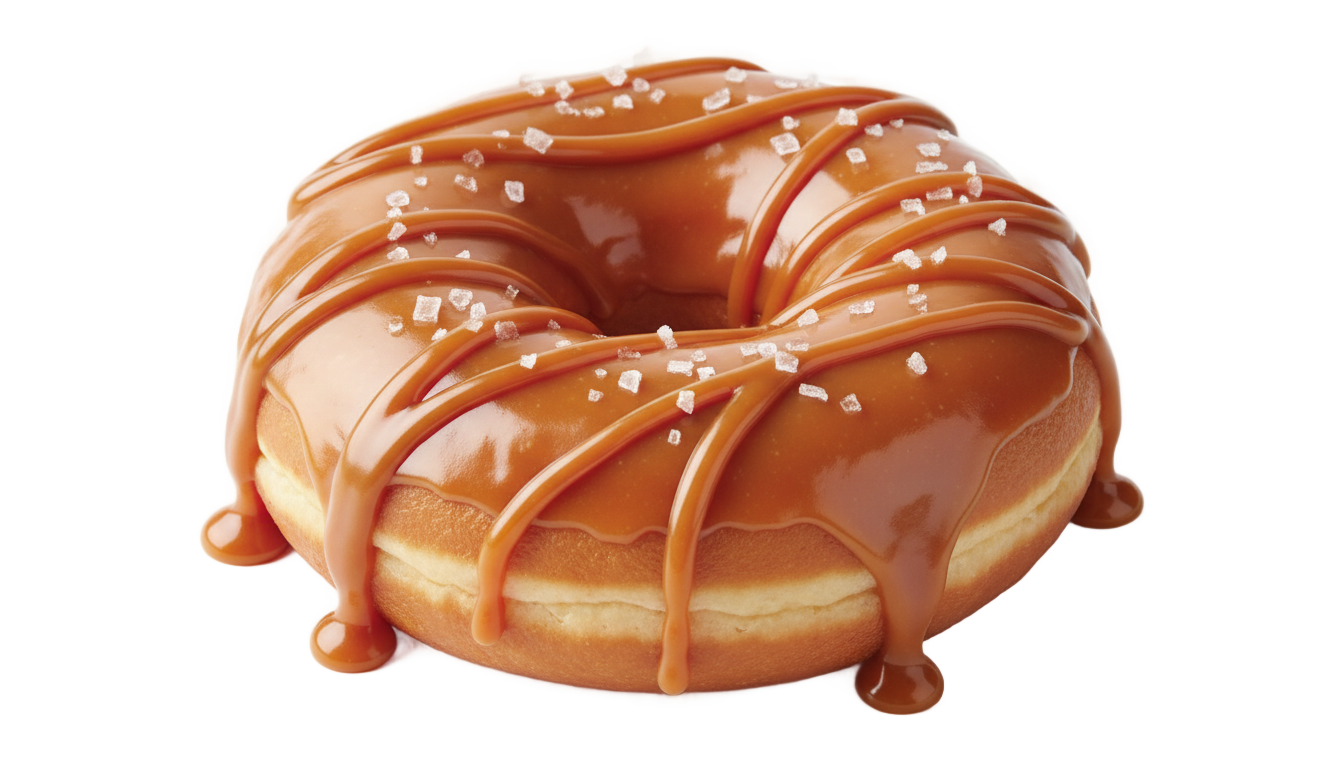 caramel donut png PNG transparent background